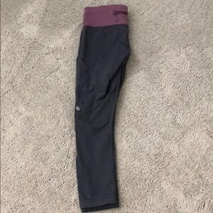 lululemon cropped running tight